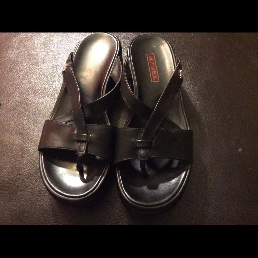 Harley-Davidson Black Sandals Size 6.5